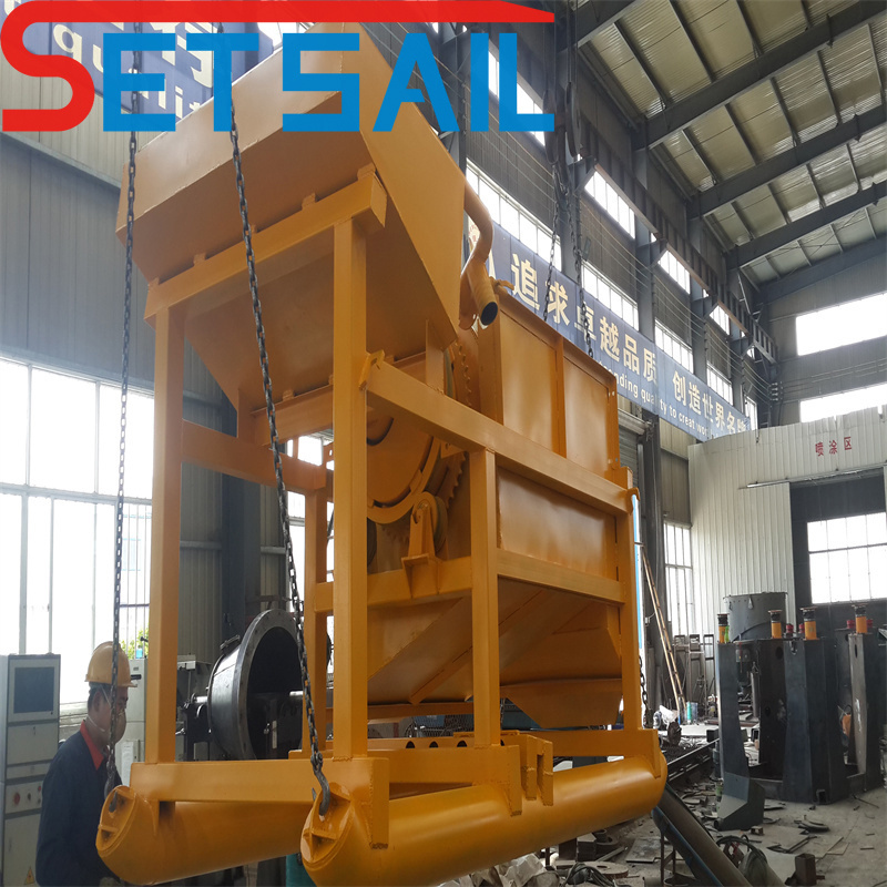 Full Automatic Feeding Land Gold Mining Equipment with Diamond Agitation Chute