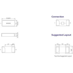 SJK Tuning Fork Crystal Resonator 32.768KHz