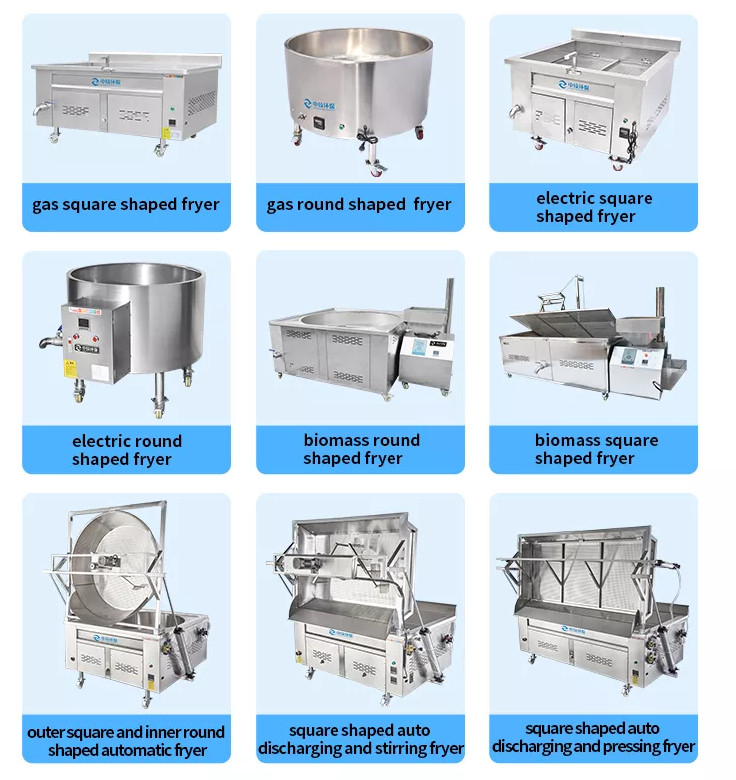 140L Gas Electric Fryer Fish Fried Chicken Durable Material Potato Chips Fryer