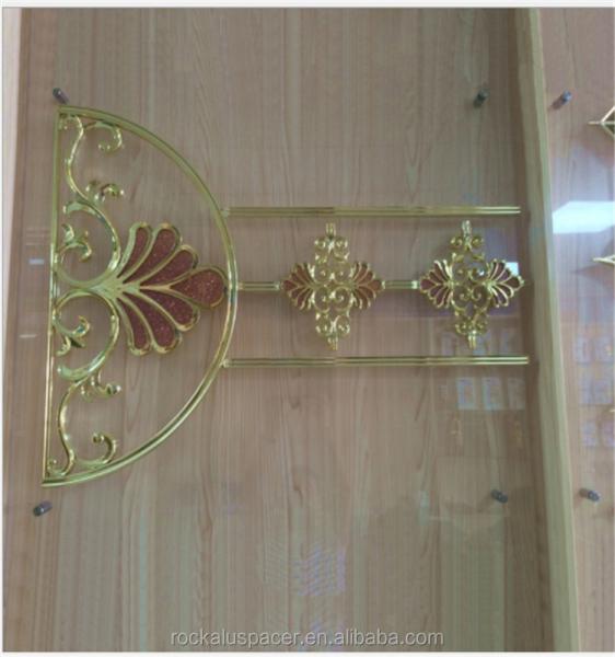 New design georgian astragal bar flower for double glaze glass sliding door