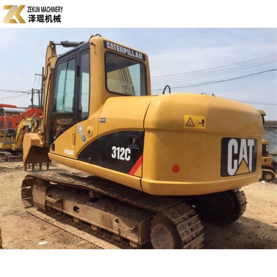 Used Japan CAT312 12 Ton Crawler Excavator with 67KW Engine