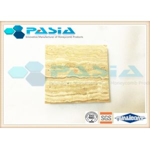 Travertine Honeycomb Stone Panels For Old Building Renovation Surface Polished