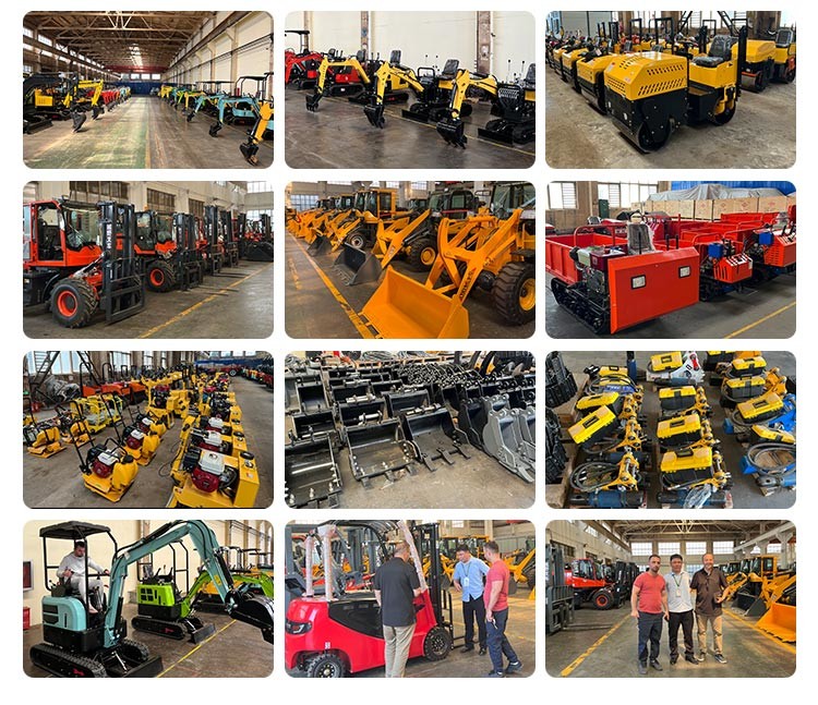 4x4 Wheel Drive 400kg-2.5ton Mini Tractor Backhoe Loader Towable With Snow Shovel