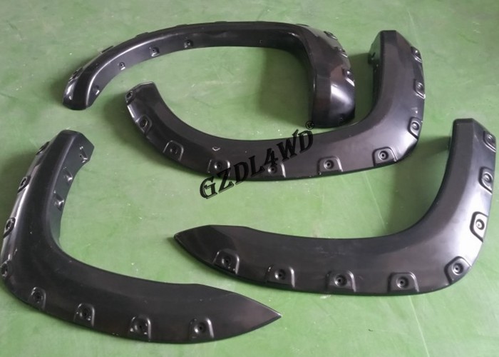 Texture Black Wheel Arch Flares For Toyota Tacoma 2005 - 2014 / Car Fender Trim