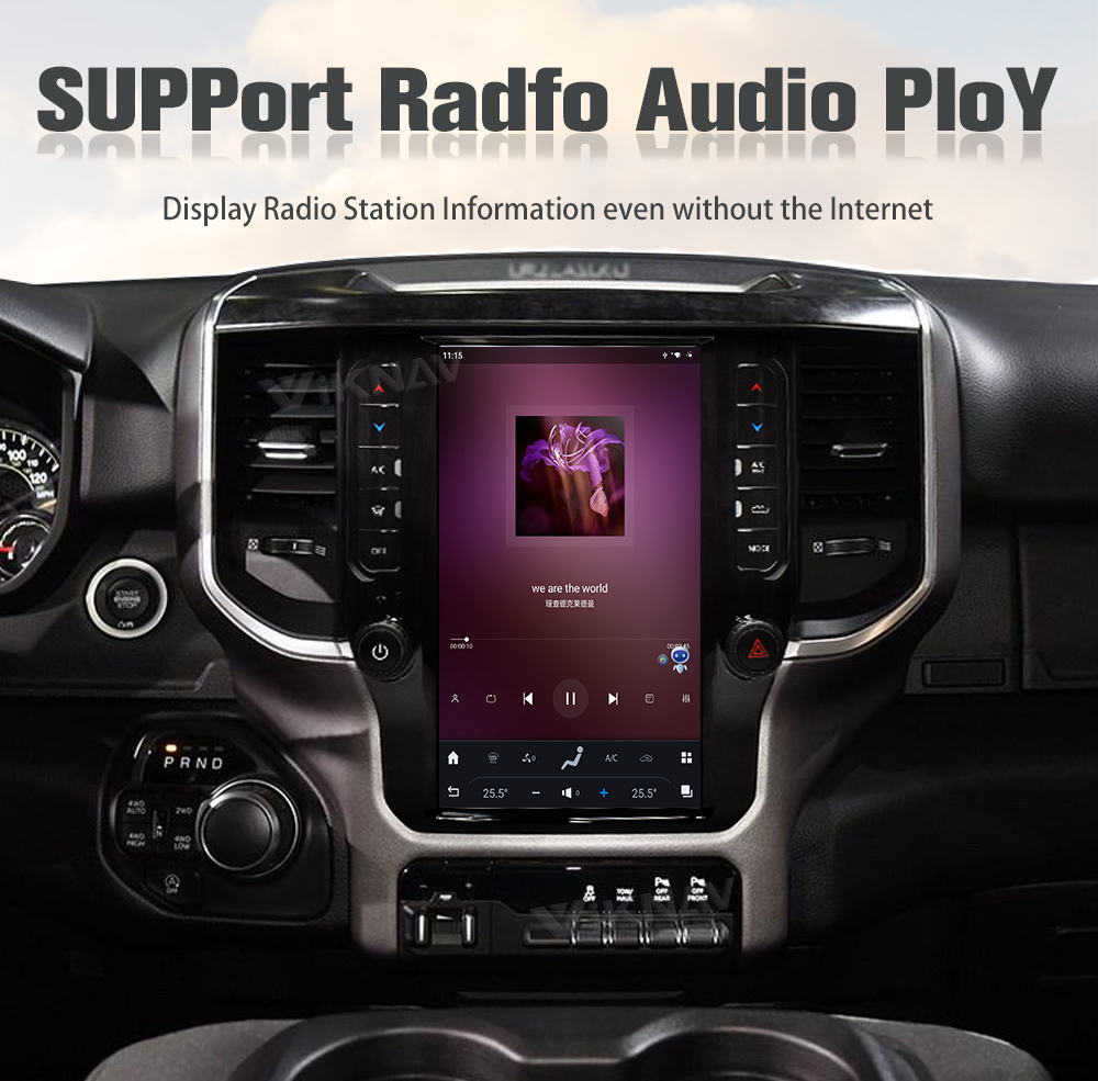Android 11 Head Unit For Dodge Ram 20-23 Car Radio 11.8 Inch Touch Screen