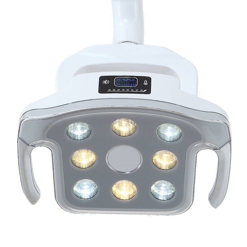 3500-5500K LED Dental Chair Light Removable Shadowless 8 Bulbs