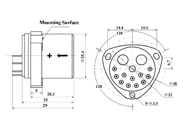 High Precision Quartz Acceleration Sensor For Aircraft With Bias ≤5mg Bias Composite Repeatability ≤15μG