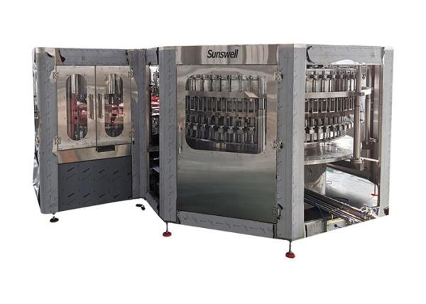Automatic 21000BPH Counter Pressure Carbonated Drink Glass Bottle Rinser Filler