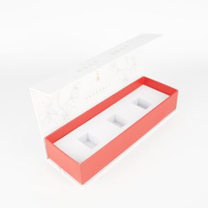 Custom Gold Foiled Logo Gift Clamshell Paper Box With Hide Magnetic Buckle