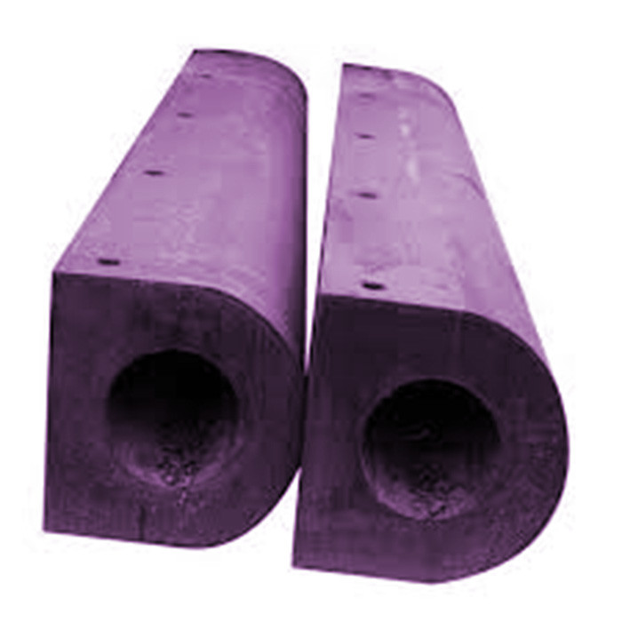 Ultra Durable D Type Profile Marine Fenders Excellent Weathering Resistance