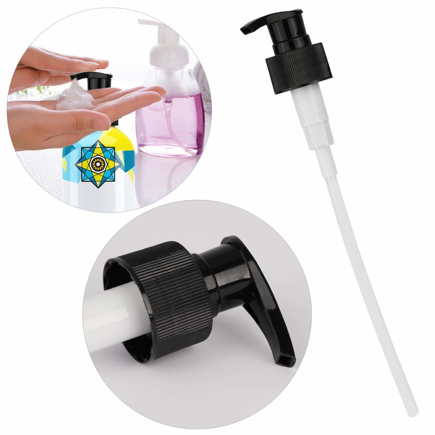 Reusable Plastic Lotion Dispenser BPA Free Recyclable Eco Friendly