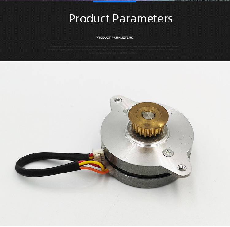 Faradyi Round Stepper Motor Holding Torque 35mNm DC Stepper Motor With Customized Shaft For Stage Lighting Control