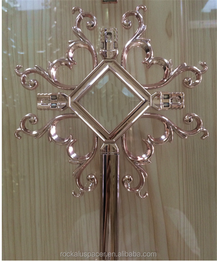 Rose Gold Windows Georgian Bar Flower Decorative Hardware