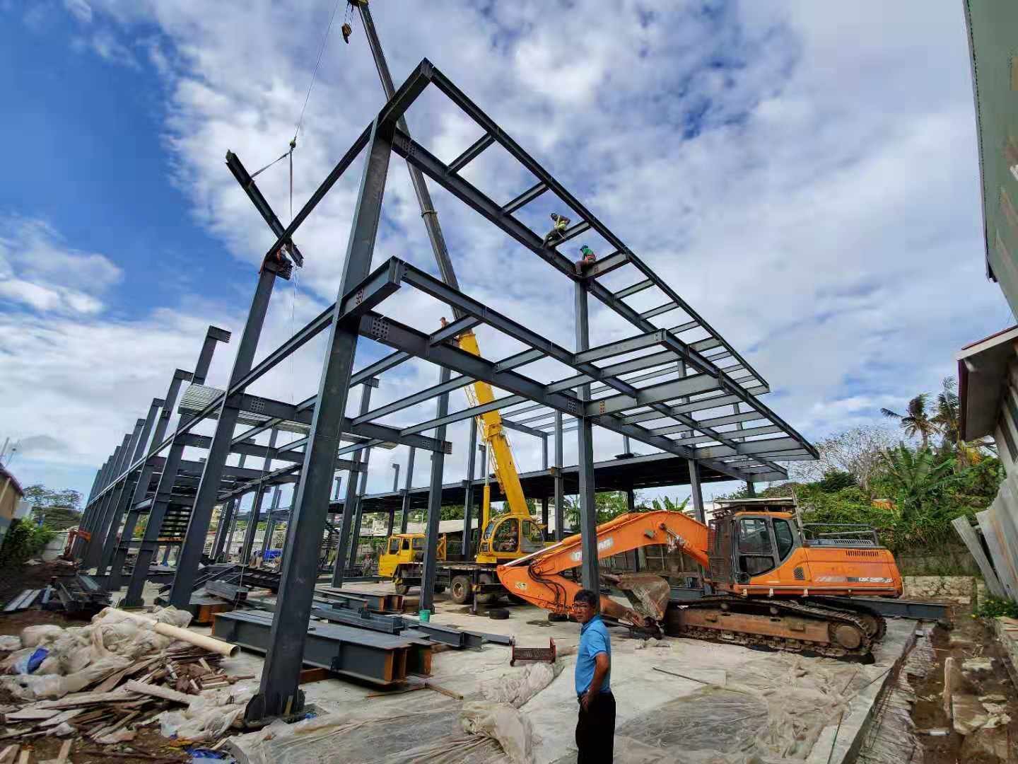 Large Span Multi Story Light Steel Structure Building Steel Structure Construction