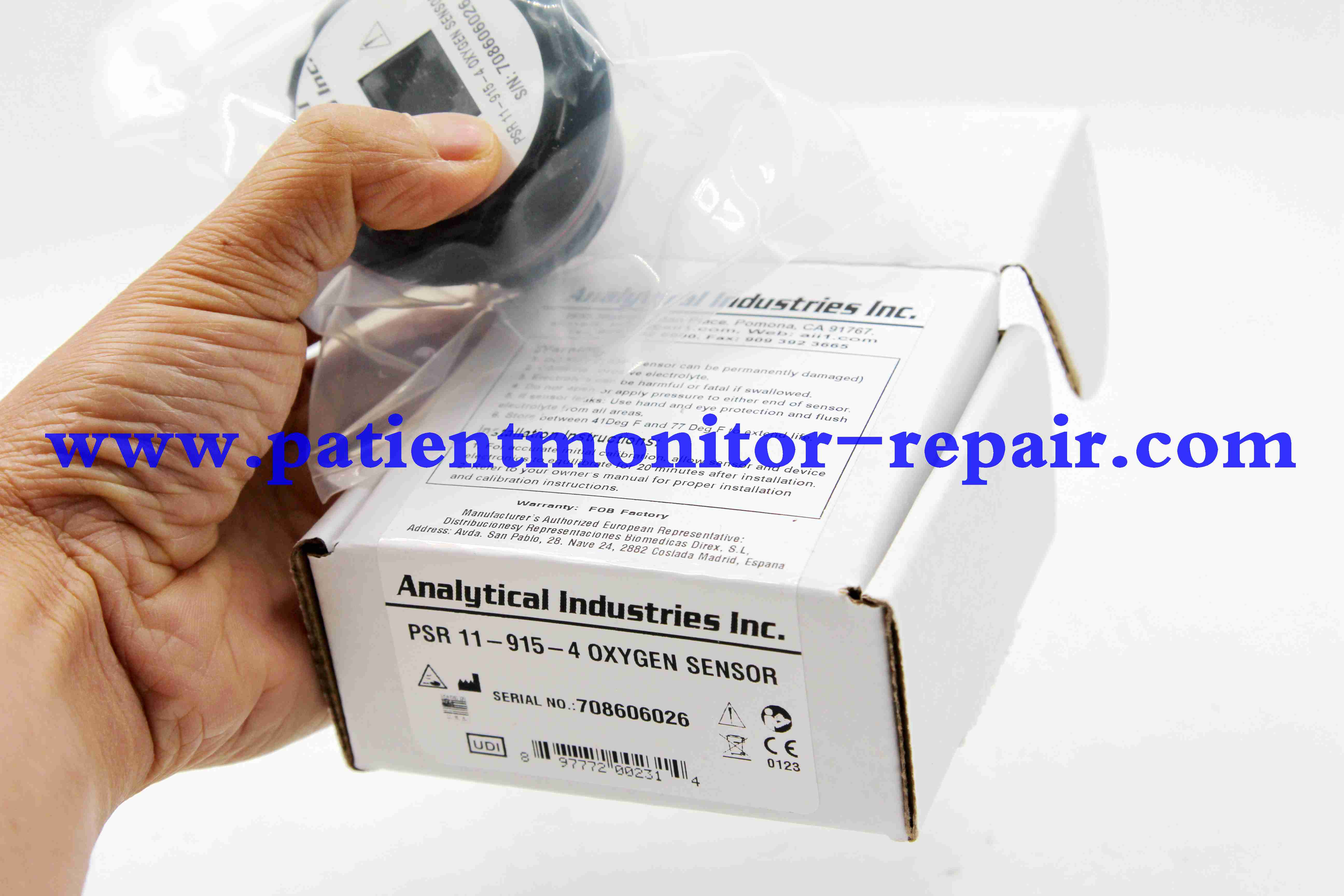 Analytical Industries Ins PSR 11-915-4 Oxygen Sensor 