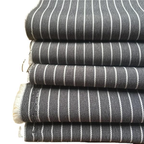 300D*300D Cation Polyester Woven Plain 7MM Stripe Suiting Fabric Linen Fabric