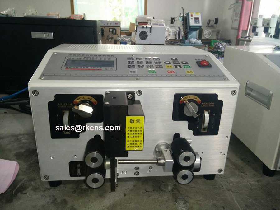 RS-320 Two-Lane 14-32AWG Wires Stripping And Cutting Machine English Language