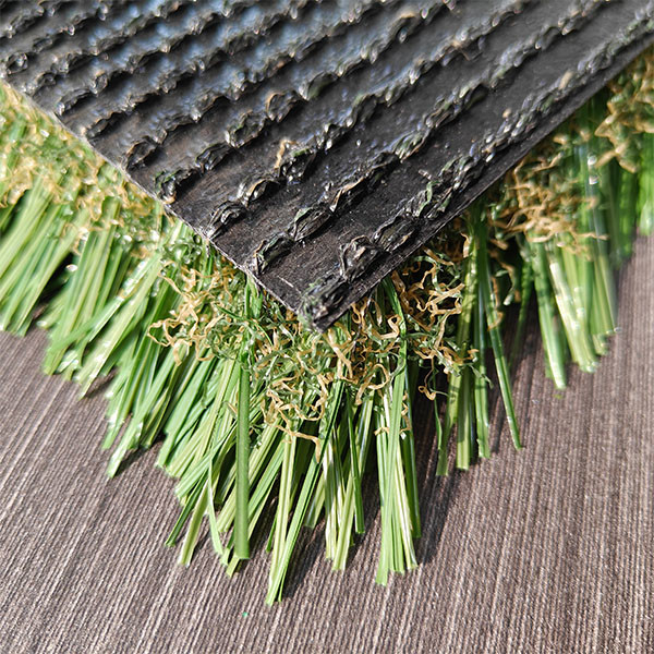40mm 14600 Dtex Landscaping Fake Artificial Green Turf With Perforation Drainage Holes And PU Adhensive