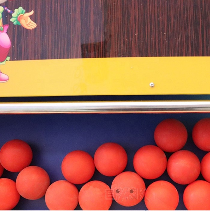 1 Player Redemption Game Machine Clown Frenzy II Thowing Ball Lottery Game