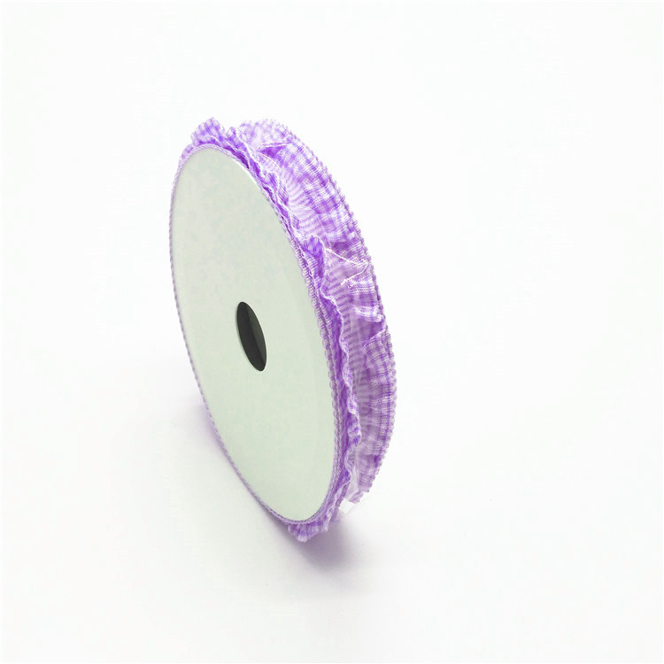 Various Color Tartan Plaid Ribbon , Eco Friendly Elastic Stretch Ribbon