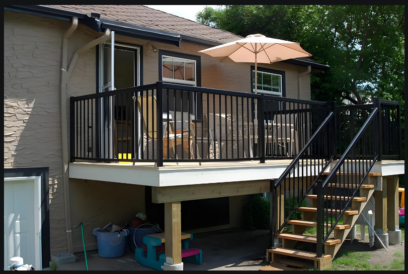 Coastal Corrosion Resistant Aluminum Safety Railing Quick Assembly Balcony Stair Fence