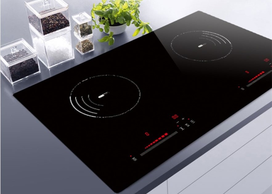 4.4KW Two Burners Built In Electric Induction Stove 730*430mm