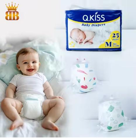 Hot Selling Grade A Disposable Infant Nappies Diaper Free Sample Wholesale Tape