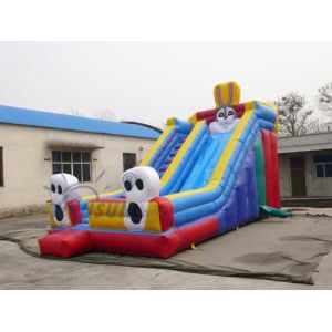 Waterproof Rabbit Inflatable Slide For Toddlers Customized Size Acceptable
