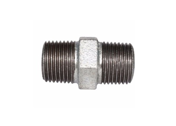 3 8 Fire Fighting Pipe Fittings , Seamless NPT Threaded Pipe Nipple