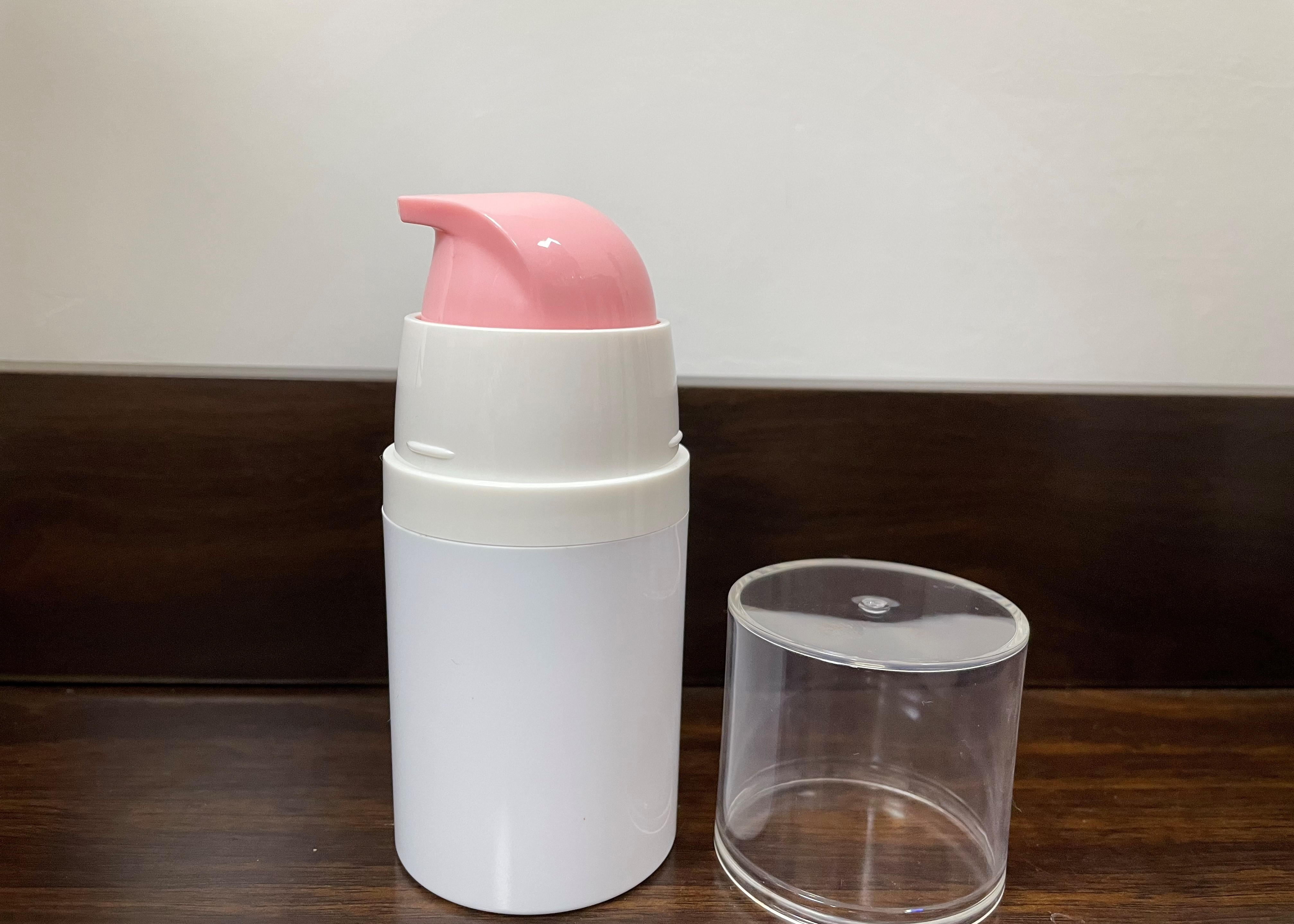 110mm Height Empty Plastic Cosmetic Bottles ABS Airless Cream Jar