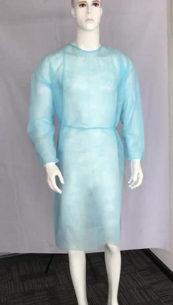 Disposable Visitor Clothing Waterproof Hospital Suit Knit cuff Disposable pp