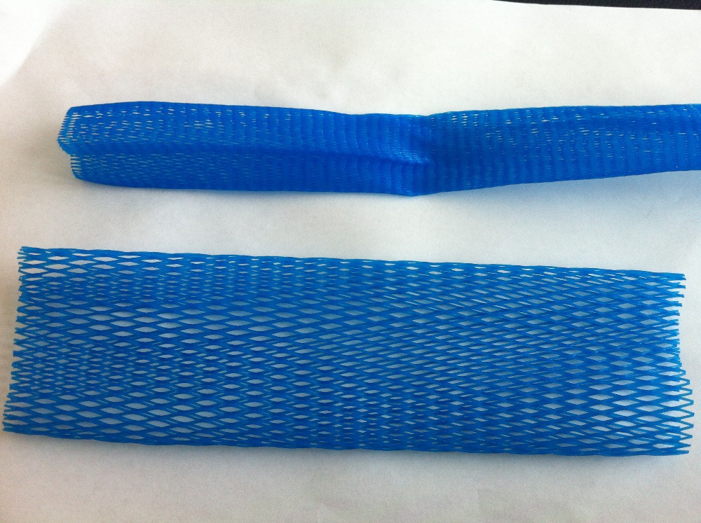 PE Polyethylene Plastic Mesh Net Tube for Metal Parts Protective Plastic Nets Length 200m