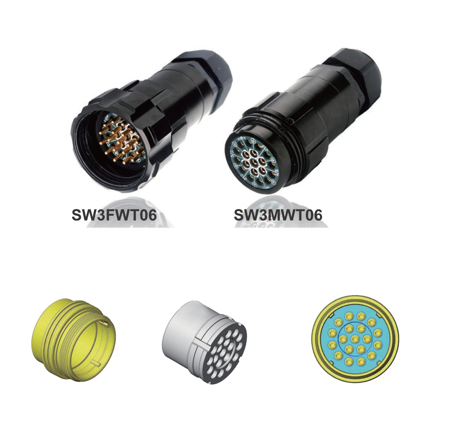 6 Head Socapex Style Breakout Cable Assembly SOCAPEX Industrial Application IP67 Waterproof 19-Pin Powercon True1 Male Connectors