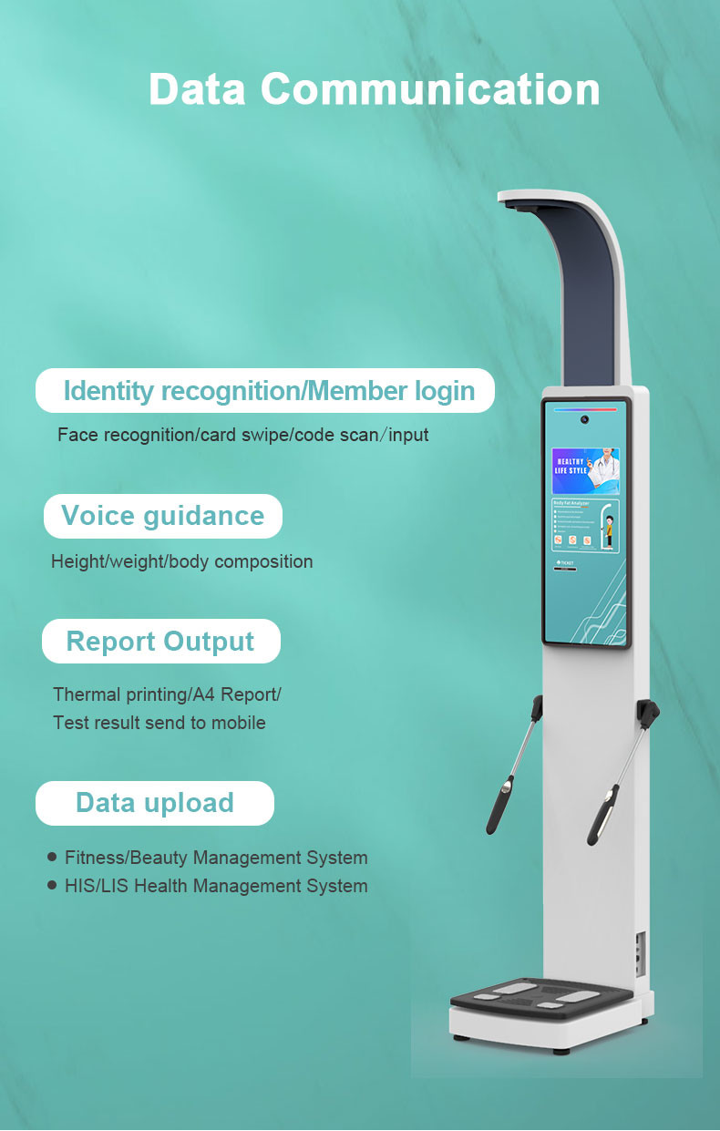 Human Height Weight Machine Body Composition Analyzer for Gym