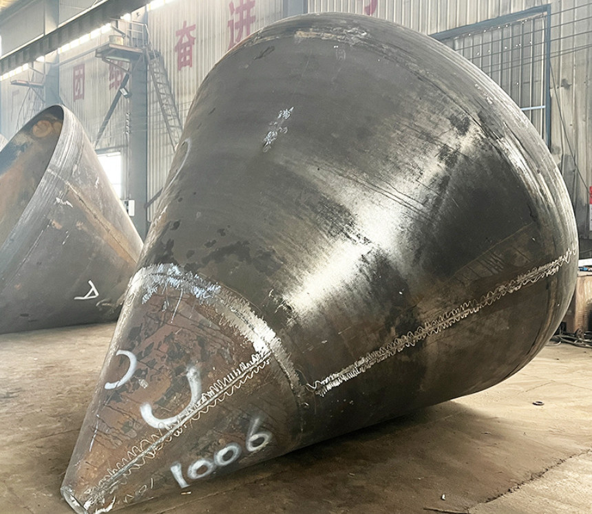 OEM / ODM Conical Head Vertical Tilting Cone Boiler Head Large Diameter