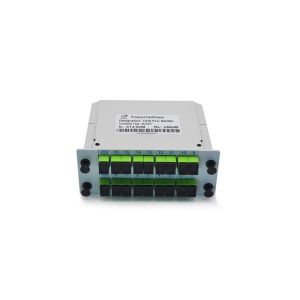 China Cassette Card Inserting Fiber Optic PLC Splitter 1x16 1X32 Modular design With Low PDL on sale China Cassette Card Inserting Fiber Optic PLC Splitter 1x16 1X32 Modular design With Low PDL on sale
