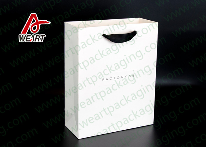 Two Sizes Branded Custom Printed Paper Bags Promotional Use OEM / ODM
