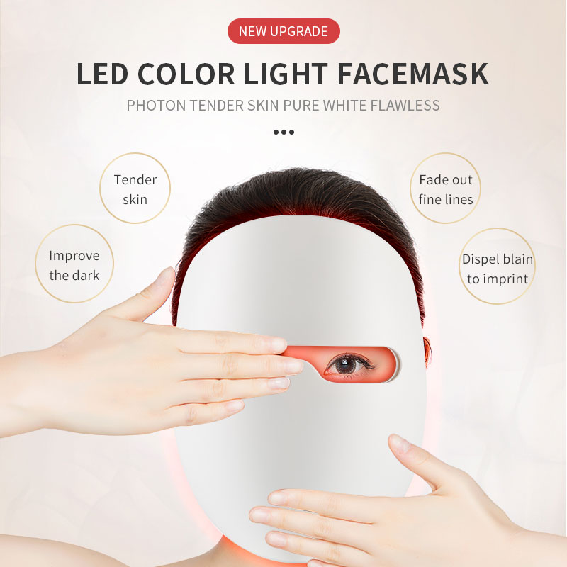 5V/2A 200*175*90mm LED Photon Face Beauty Mask Acne Extraction