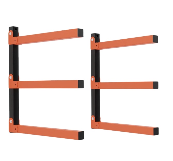 Wall-Mounted Lumber Storage Rack For Indoor And Outdoor Perfect For Home