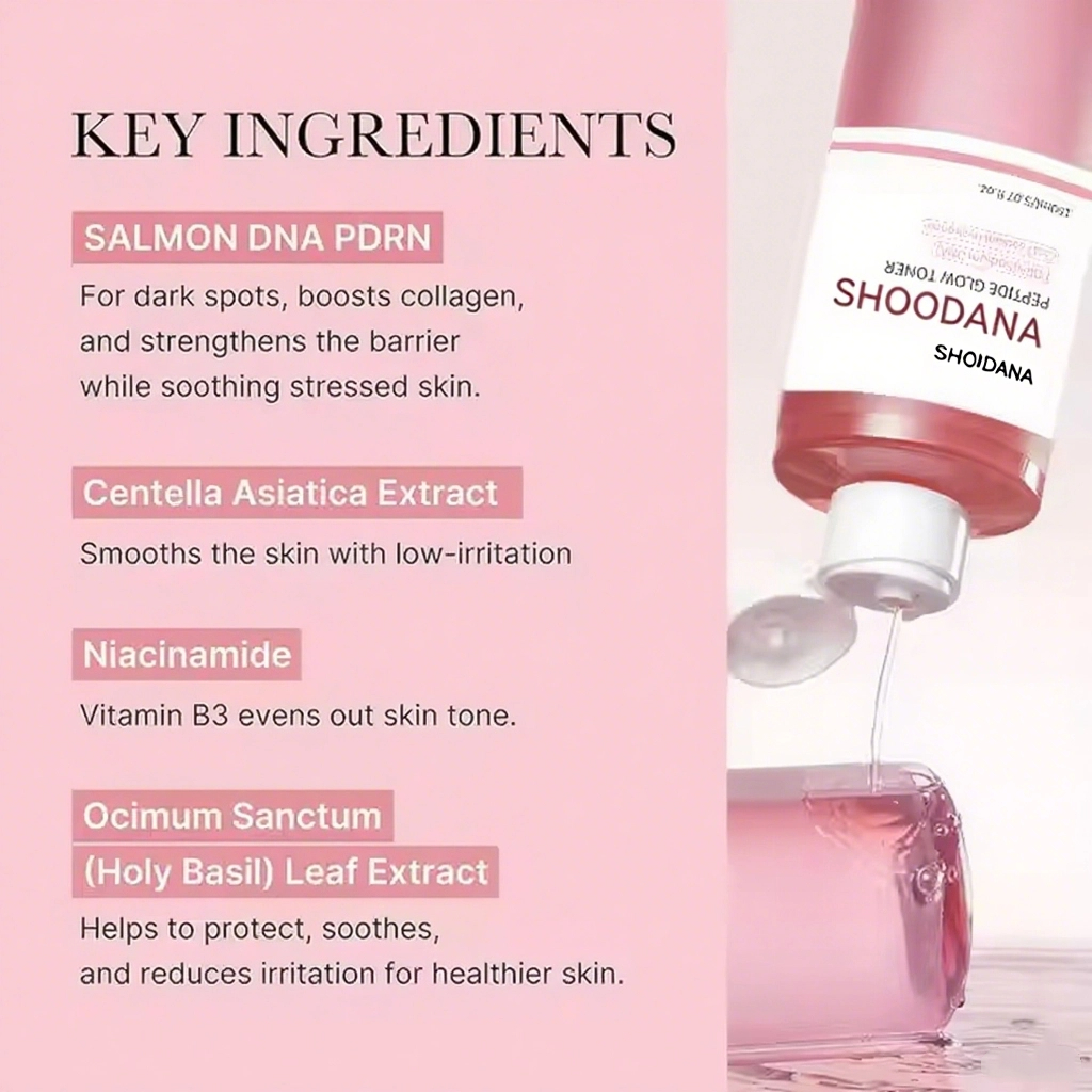 ODM / OEM Double Essence Korean Toner Hydrating Soothing for Irritated Skin PDRN Pink Salmon PDRN DNA Niacinamide Toner Korean Skin Care