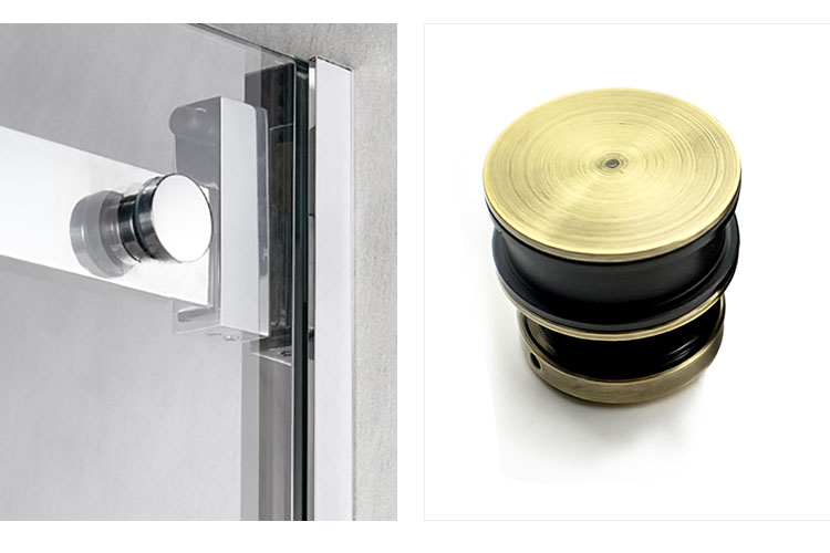 Sliding Golden Bathroom Fittings Accessories Kit for Door Satin/Polish/Matt Black Finish