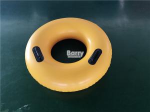 China PVC Inflatable Swim Ring With Handles , Water Float Donut Swim Ring For Pool on sale