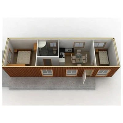 20ft or 40ft Mobile Living Container House with Customized Galvanized Steel Structure