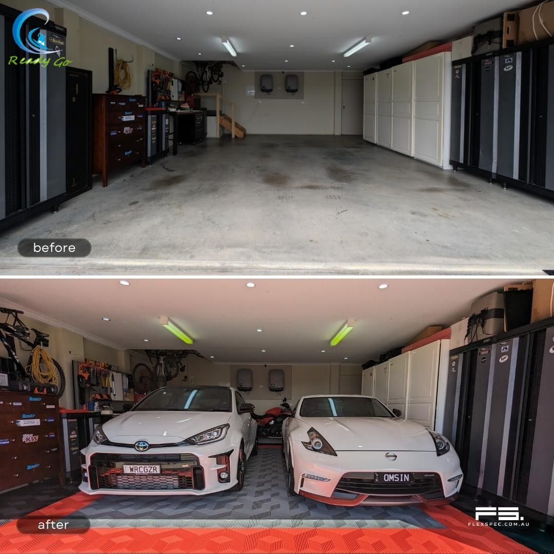 Waterproof Outdoor Interlocking Garage Flooring Coverage Area Of 6.25 Tiles 1 Square Meter