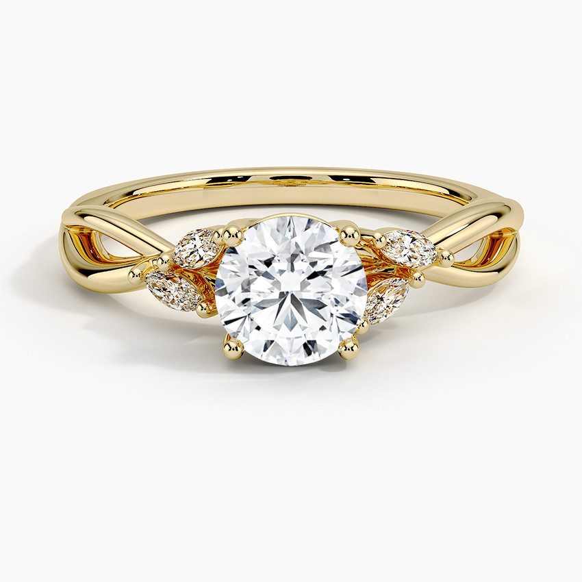 Willow Diamond Engagement Ring (1/8 Ct. Tw.) With 9K Gold