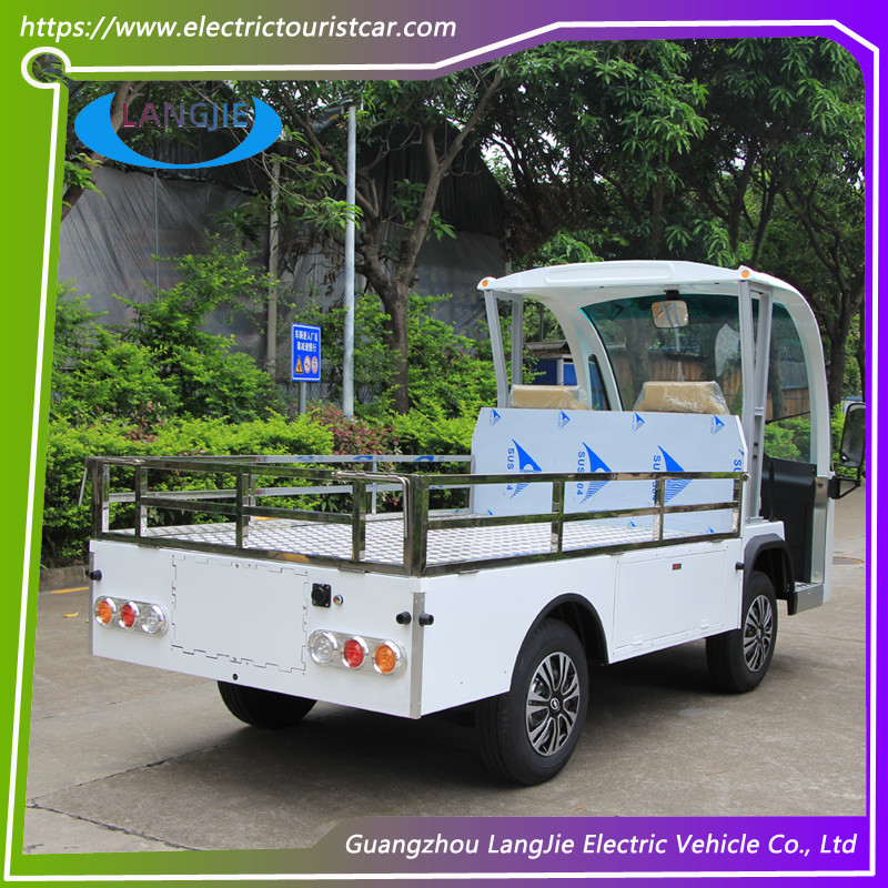 0.9 Ton Two Seater Electric Car AC Electric Hotel Buggy Car With Cargo For Airport