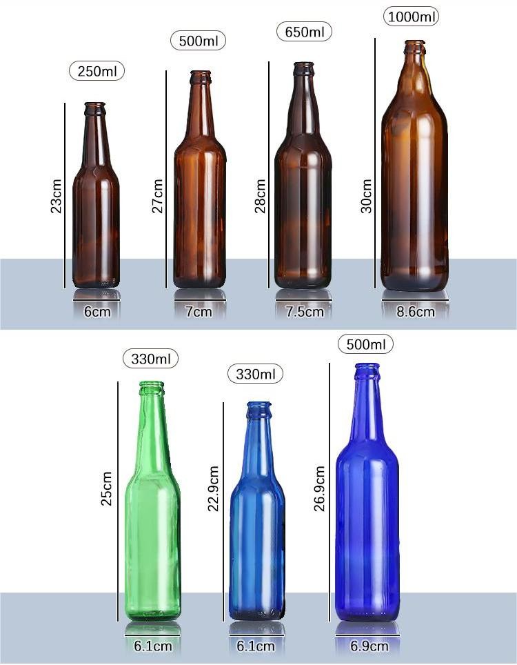 2024 Wholesale Factory 330ml Carbonated Drinks Energy Drinks Soda Glass Bottle
