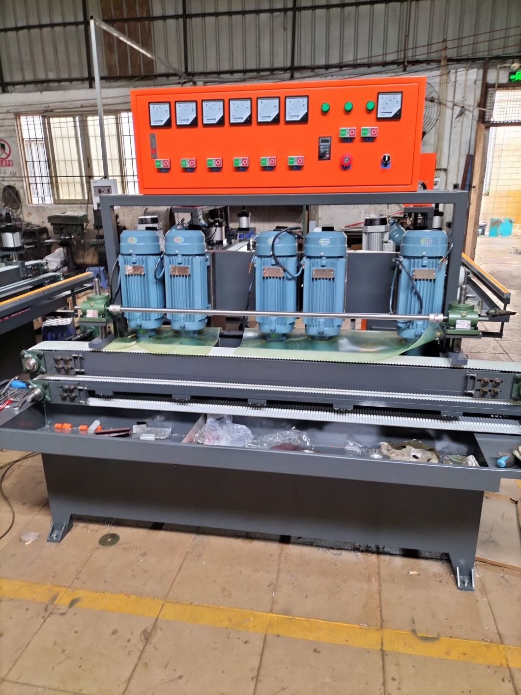 Foshan Star Horizontal 8 Motors Glass Bevel Edging Machine Glass Machinery
