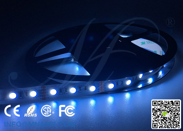 CE RoHS Approved RGBW LED Light Strips 15W 12V 24V Constant Current Showcase Lighting