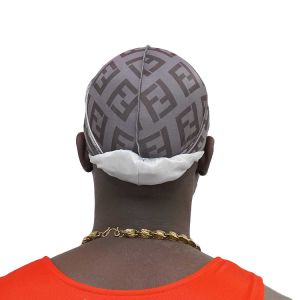 Silk Satin Polyester Wave Cap Design Durag
